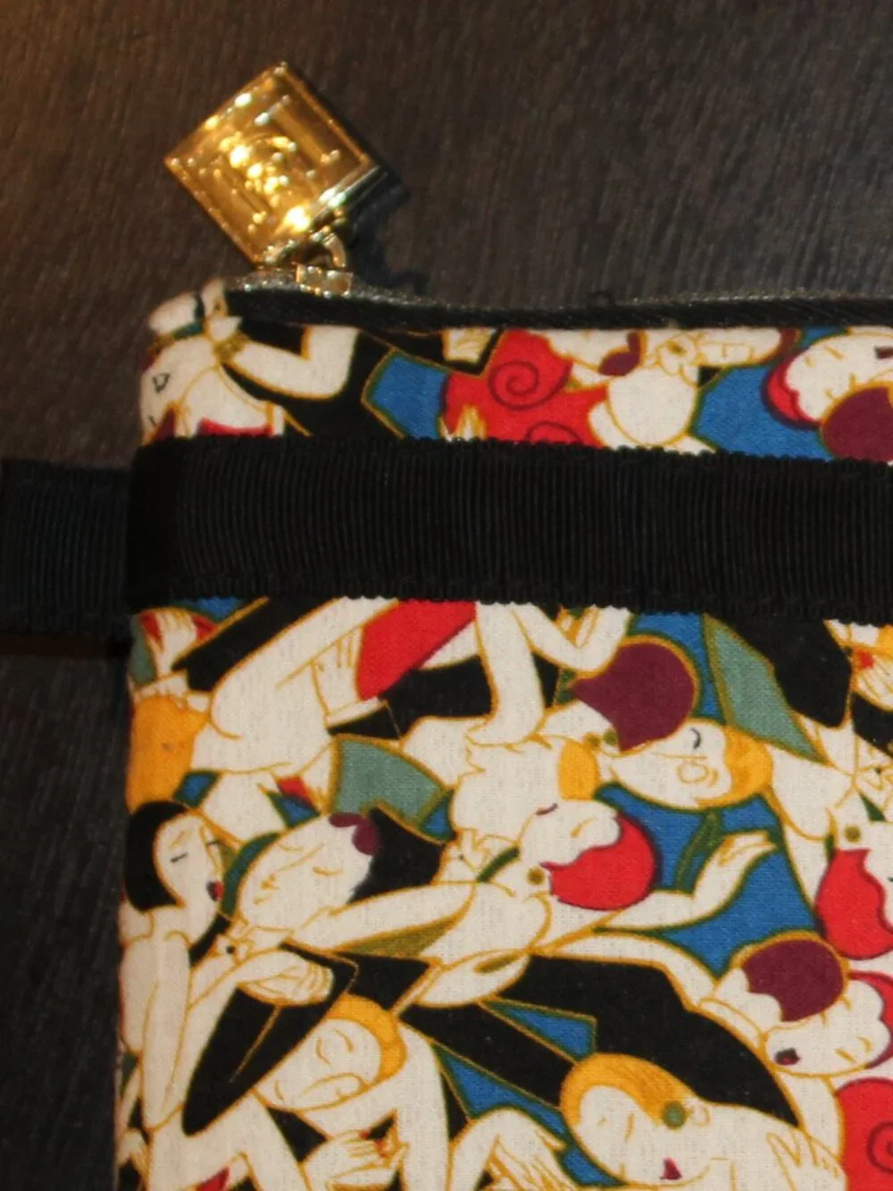 Carolina Herrera x Neiman Marcus Padded Zipper Travel Cosmetic Laptop Pouch Bag